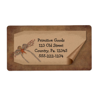 Curl Label Star Label