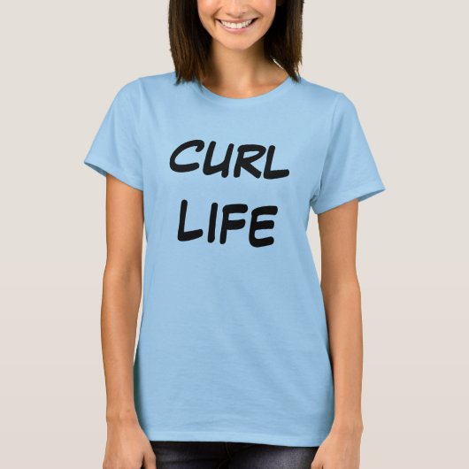 Curl Life Women's Bella+Canvas Circle Top (Voorkant)