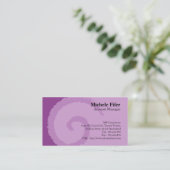 Curl Paarse Visitekaartje (Staand voorkant)