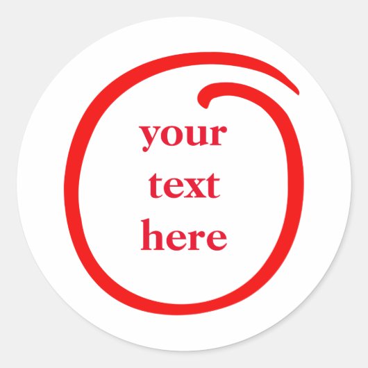 Curl Ronde Sticker (Voorkant)