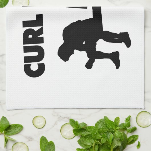 Curl tot je huurt theedoek (Gevouwen)