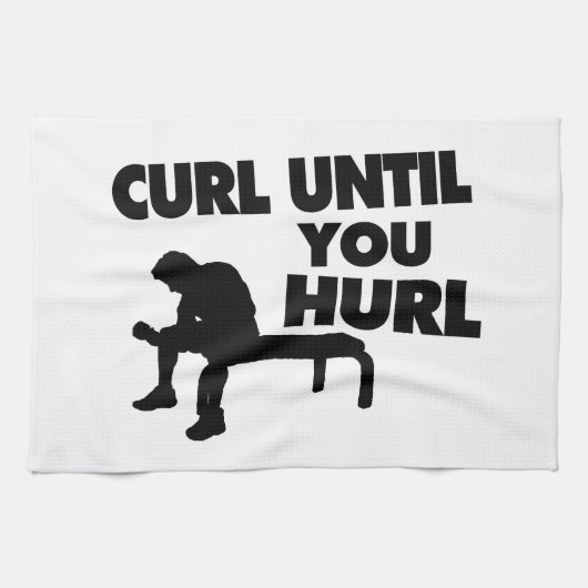 Curl tot je huurt theedoek (Horizontaal)