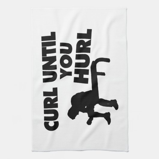 Curl tot je huurt theedoek (Verticaal)