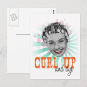Curl Up en Dye Briefkaart (Voorkant / Achterkant)