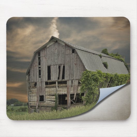 Curled Barn-foto Muismat (Voorkant)