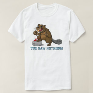 Curlende bever t-shirt