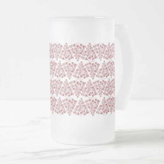 Curleque kerstboom matglas bierpul (Voorkant rechts)