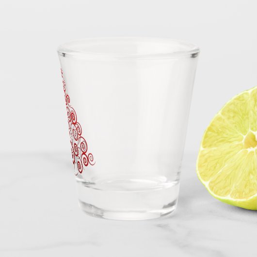 Curleque kerstboom shot glas (Rechts)