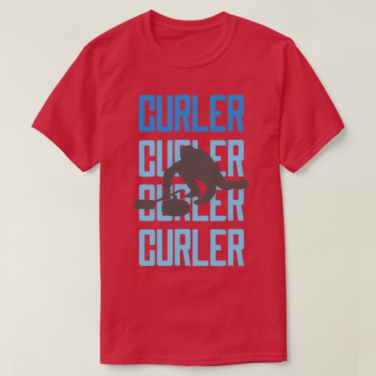 Curler 14 t-shirt (Design voorkant)