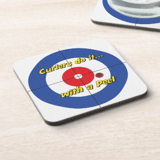 "Curlers doen het aan een T-shirt" Onderzetters -