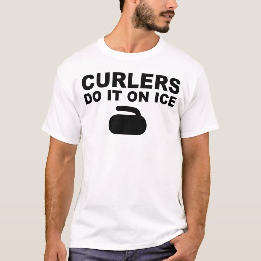 CURLERS DOEN HET OP ICE T-SHIRT (Voorkant)