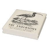  Curlew aangepaste familienaam retouradres Rubberstempel (Stempel)