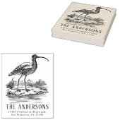  Curlew aangepaste familienaam retouradres Rubberstempel (Gestempeld)