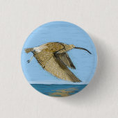 Curlew Badge Ronde Button 3,2 Cm (Voorkant)