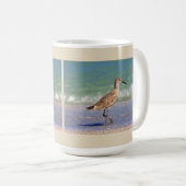 Curlew Bird op de Shoreline Coffee Mok (Voorkant rechts)