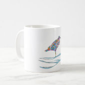 Curlew Multi Color gestileerd modern Koffiemok (Voorkant links)