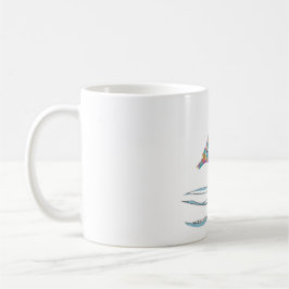 Curlew Multi Color gestileerd modern Koffiemok