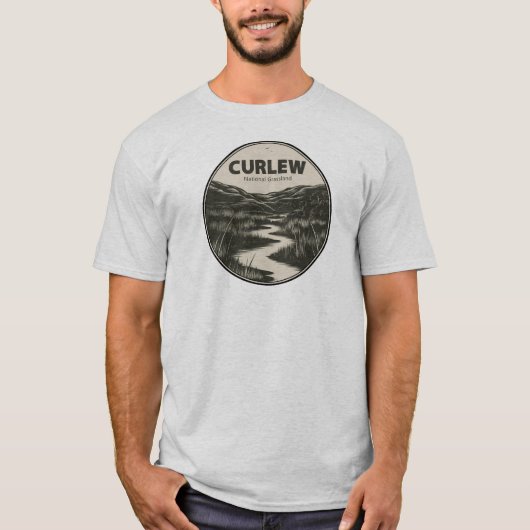 Curlew National Grassland Idaho Stream T-shirt (Voorkant)