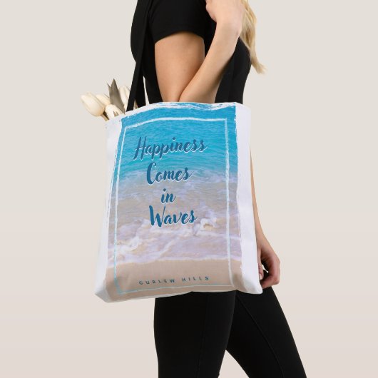 Curlew Waves Canvas tas, medium Tote Bag (Dichtbij)