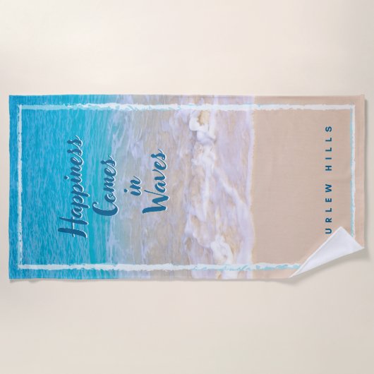 Curlew Waves Strandlaken (Voorkant)