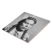 Curley van de Crow-stam, een van Custer's scouts Tegeltje (Zijkant)