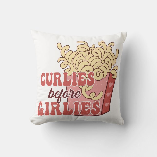 Curlies Voor Girlies Kussen (Voorkant)