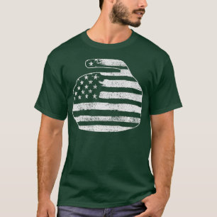 Curling 4 van juli Stone USA Flag Team T-shirt