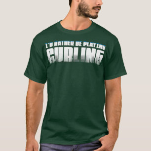 Curling afspelen t-shirt