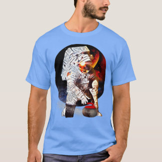 Curling astronaut 2 t-shirt