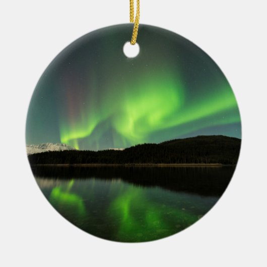 Curling Aurora Keramisch Ornament (Voorkant)