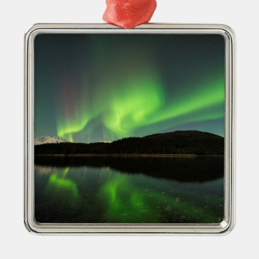 Curling Aurora Metalen Ornament (Voorkant)