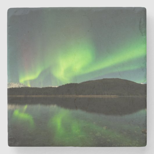 Curling Aurora Stenen Onderzetter (Voorkant)