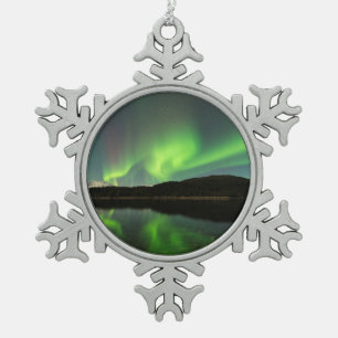 Curling Aurora Tin Sneeuwvlok Ornament
