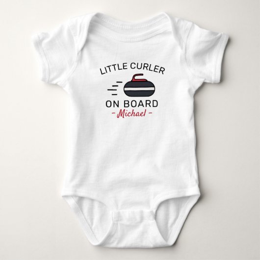 Curling Baby - Little Curler on Board - Curler Romper (Voorkant)