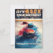 Curling Birthday Kaart (Voorkant)