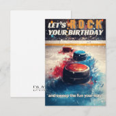 Curling Birthday Kaart (Voorkant / Achterkant)