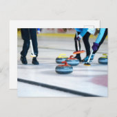Curling Briefkaart (Voorkant / Achterkant)