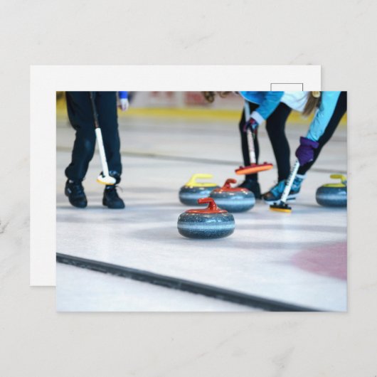 Curling Briefkaart (Voorkant / Achterkant)