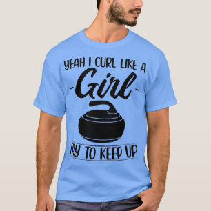 Curling cadeaus voor meisjes Curler Sportteam Coac T-shirt