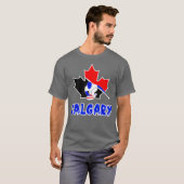 Curling Calgary voor Canadese Curling Fan en T-shirt (Voorkant volledig)
