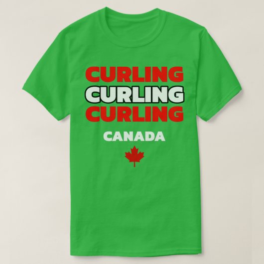 Curling Canada 6 T-shirt (Design voorkant)