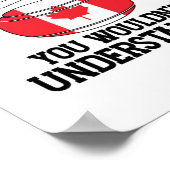 Curling Canada | Canadese Curler Gifts Poster (Hoek)