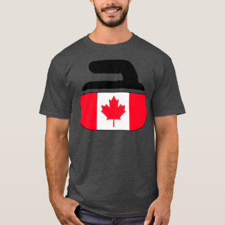 Curling Canada Canadian Winter Sports Gift Idea T-shirt