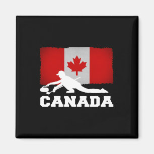 Curling Canada Vlag Trots Vakantie Reizen Canadees Magneet