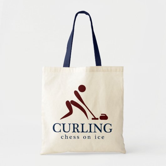 Curling: Chess on Ice Tote Bag (Voorkant)
