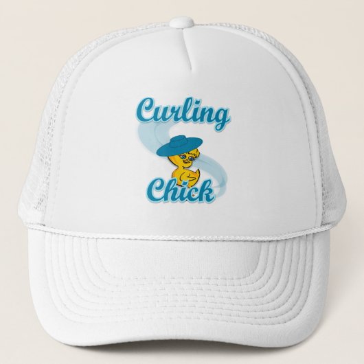 Curling Chick #3 Trucker Pet (Voorkant)