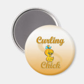 Curling Chick Magneet (Voorkant / Achterkant)