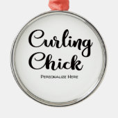 Curling Chick Ornament (Voorkant)
