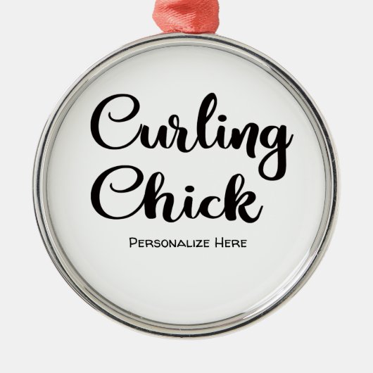 Curling Chick Ornament (Voorkant)