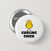 Curling Chick Ronde Button 5,7 Cm (Voorkant /achterkant)